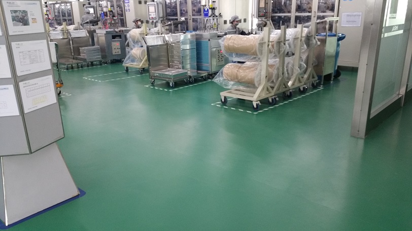 Polymer Industrial Flooring used in one workshop